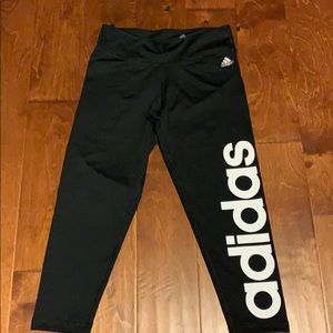 Adidas Climalite Black Cropped Leggings
